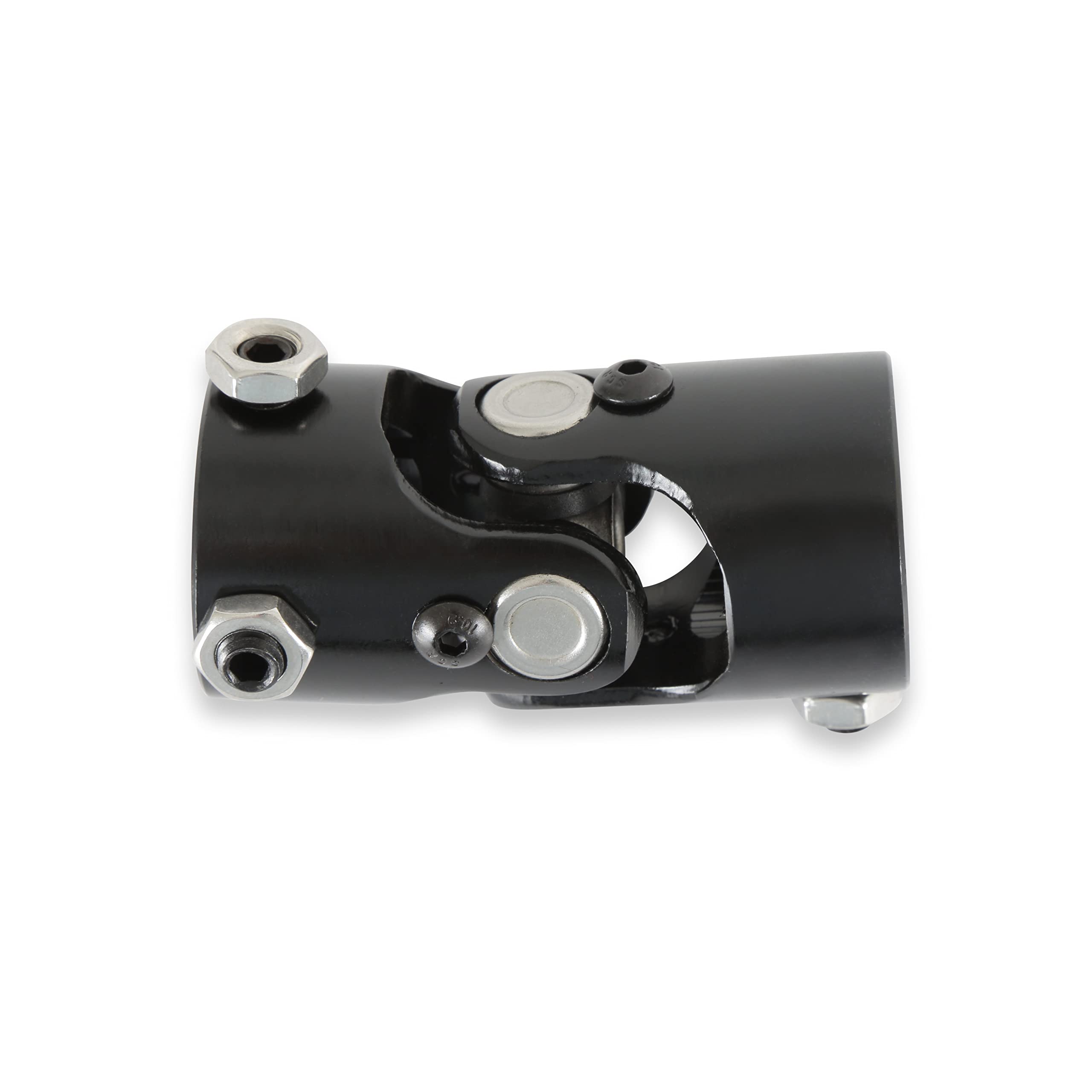 Holley U-Joint 320-104, 1 Inch 48 Spline to 1 Inch DD - Black Zinc