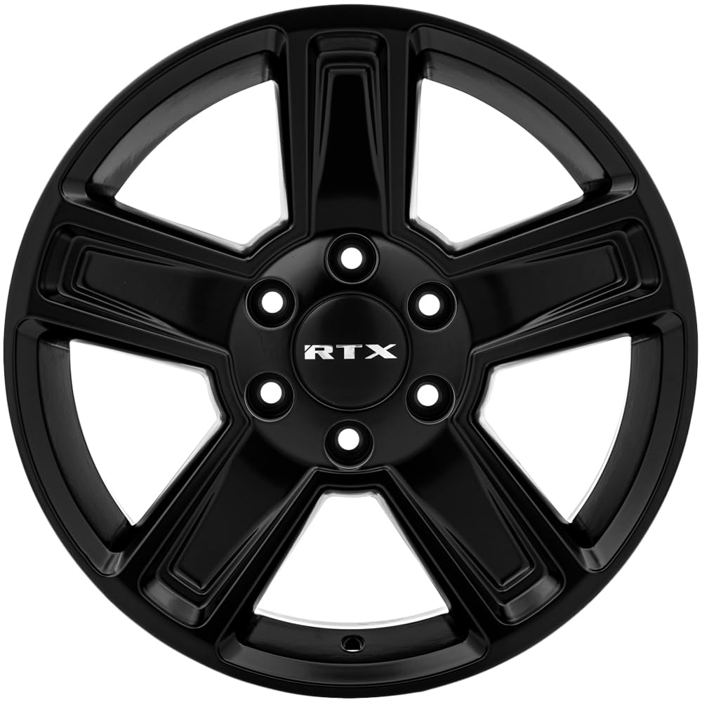 Glacier RTX Custom Wheel - 18x8, 35 Offset, 5x127 Bolt Pattern, 71.5mm Hub - Satin Black Rim