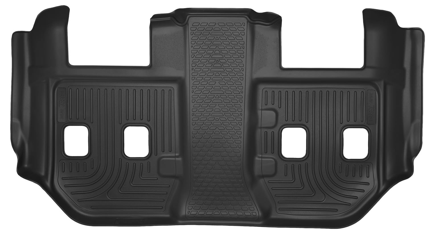 Husky Liners X-act Contour Floor Mats | Fits Chevrolet Suburban 2015-2020, GMC Yukon XL, Cadillac Escalade ESV w/2nd Row Bucket | 3rd Row, 1-pc Black - 53281