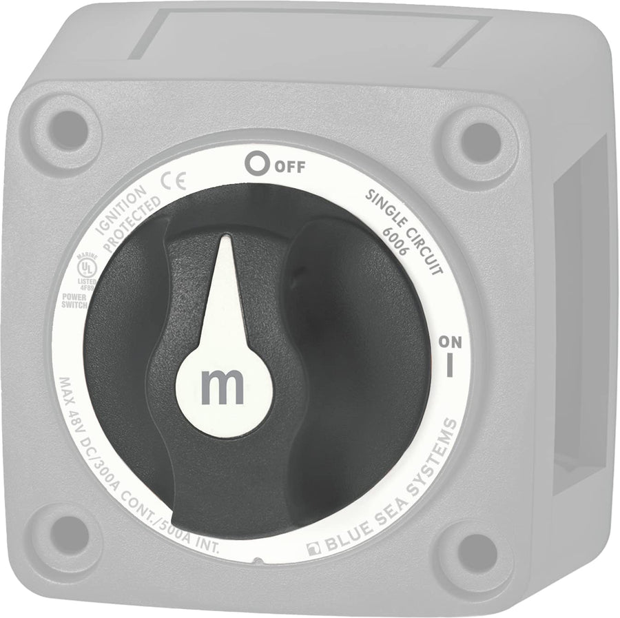 m-Series Blue Sea Systems Battery Switch Knob Replacement, Black