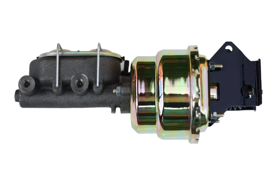 7 Inch LEED BRAKES Dual Power Booster, 1-1/8 Inch Bore Master (Zinc)