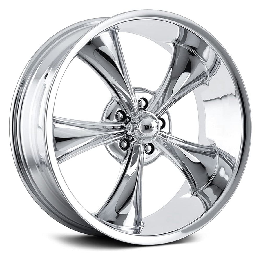 Chrome Ridler Custom Wheels 695 Wheel with Alloy Steel (17 x 8. inches /5 x 83 mm, 0 mm Offset)