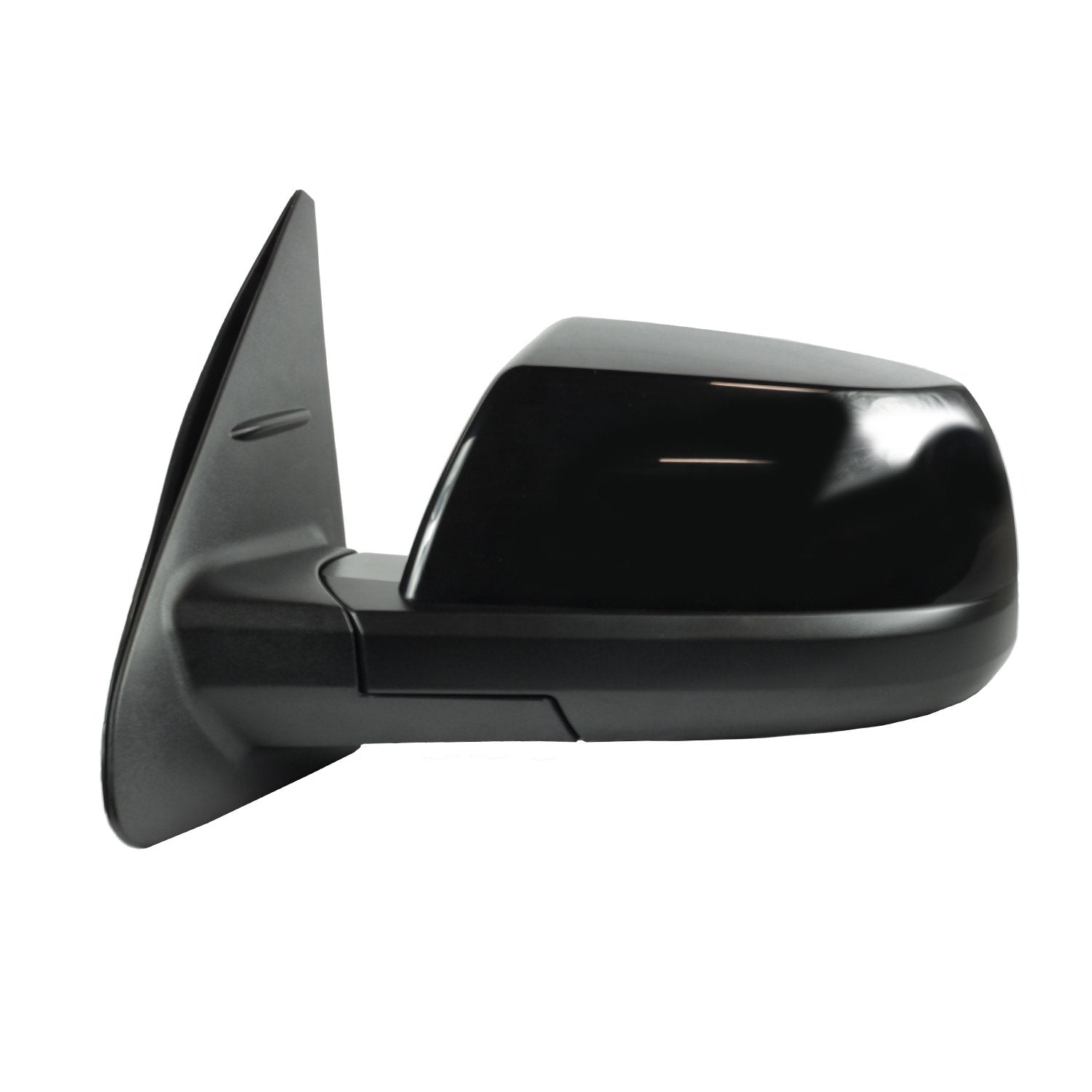 Mirror Driver Side for Toyota Sequoia SR5 Model, Textured Black w/PTM Cover, Foldaway, w/o Blind spot Detection, Heated Power