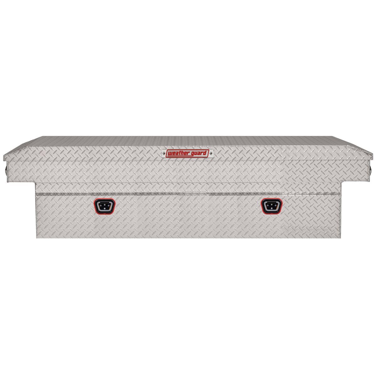 Weather Guard Saddle Box Model 117-0-04, Aluminum, Full Extra Wide, Clear, 14.4 cu ft