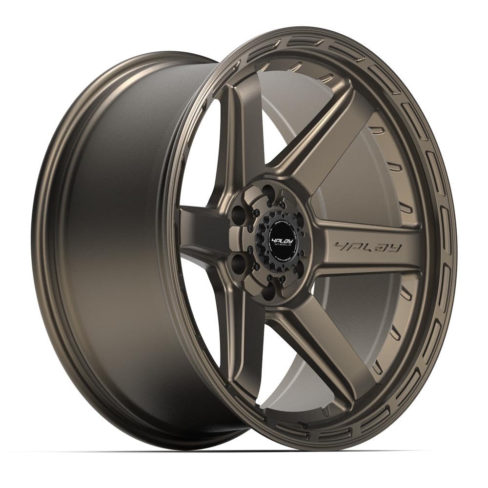 22 Inch 4PLAY Wheels Rim 4P63 Fits 6x135 & 6x139.7 22x10 Satin Bronze (1)