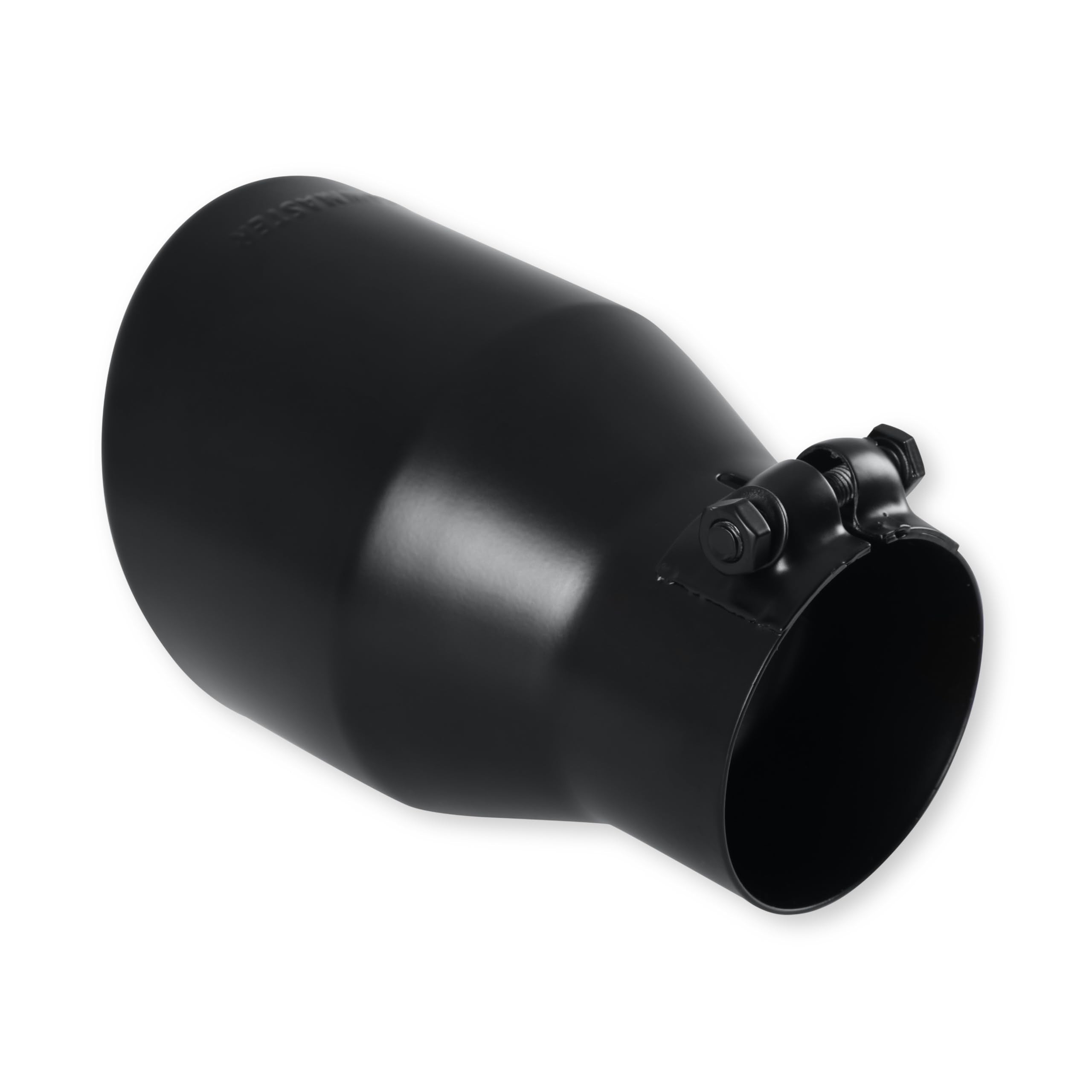 Flowmaster Exhaust Tip 15407B 4.5 Inch Angle Cut Black Ceramic Coated 304 Stainless Steel Fits 3 Inch Tubing 7 Inch Long - Clamp On - Sold Individually