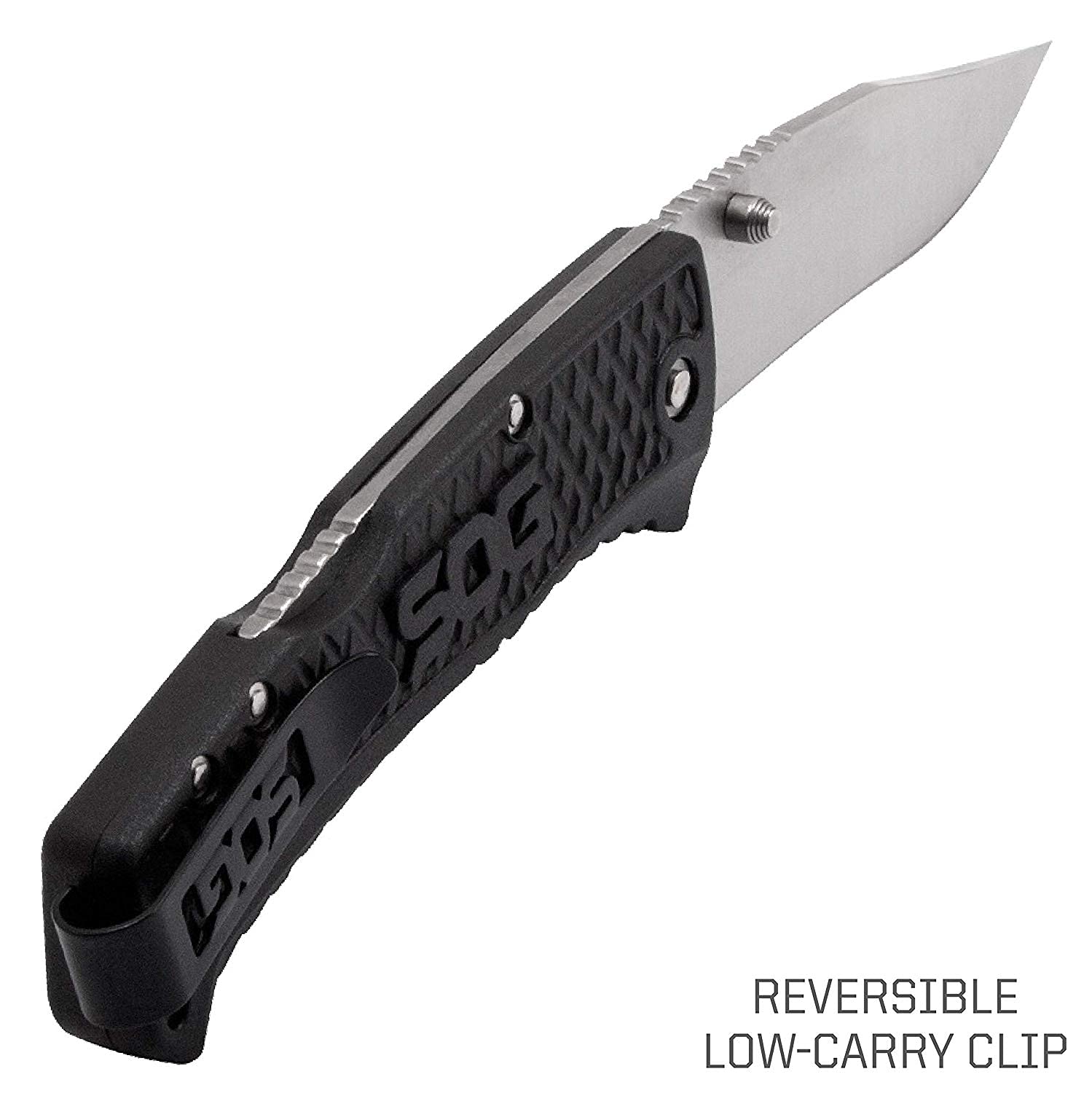 Folding SOG Traction Knife Clip Point