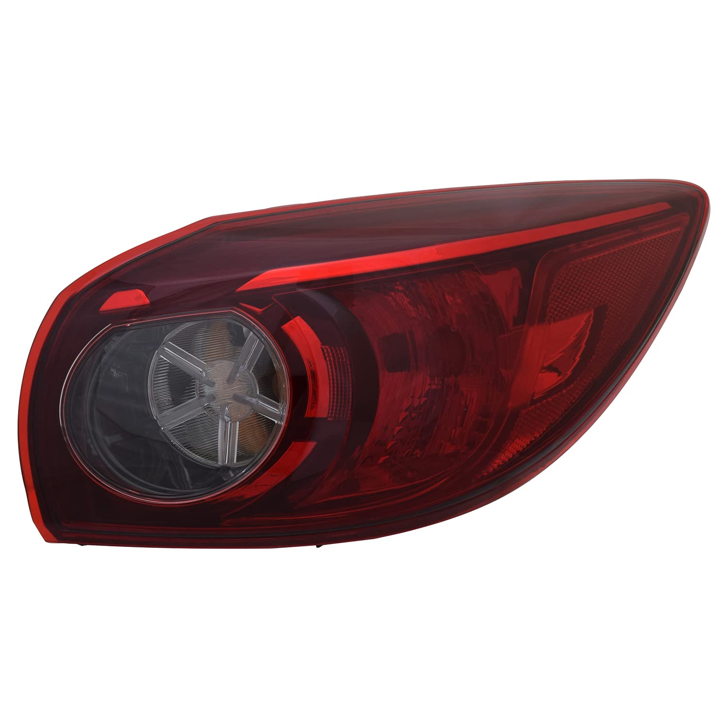 Right TYC Tail Light Assembly Compatible with 2014-2018 Mazda Mazda3