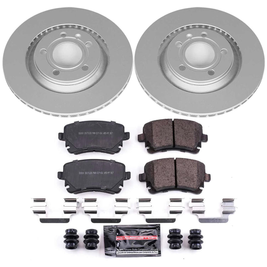 Power Stop Z23 Evolution Sport Geomet Coated Brake Kit For Audi S4 2004-2009 CRK4564