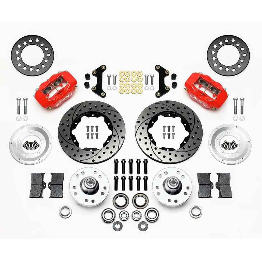 FDL Front Kit WILWOOD 140-11811-DR, 11.00", Drill-Red 49-54 Chevy / 53-62 Corvette