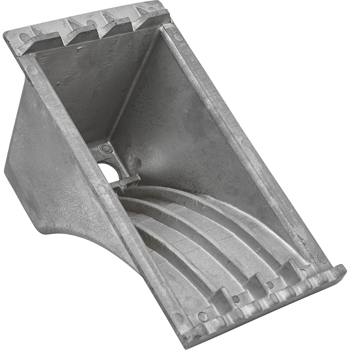 Aluminum Wheel Chock Buyers Products WC1588, 8.5 x 15 x 8.25 Inch, Steep Slope Chock for Tractors, Trailers and Vehicle Maintenance and Storage, Includes Extra Strength Rugged Teeth