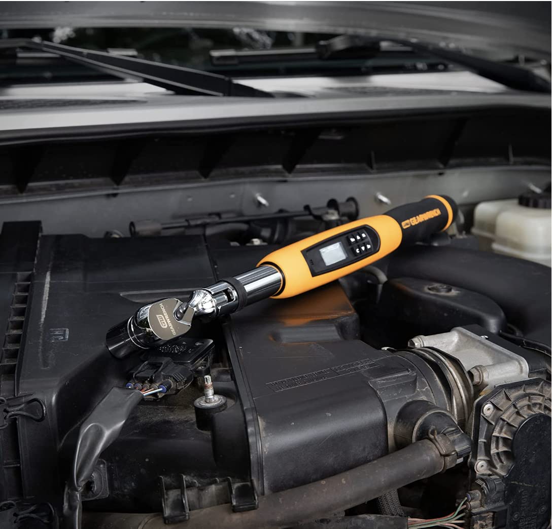 3/8" GEARWRENCH Flex Head Electronic Torque Wrench with Angle, 10-100 ft/lbs. - 85078