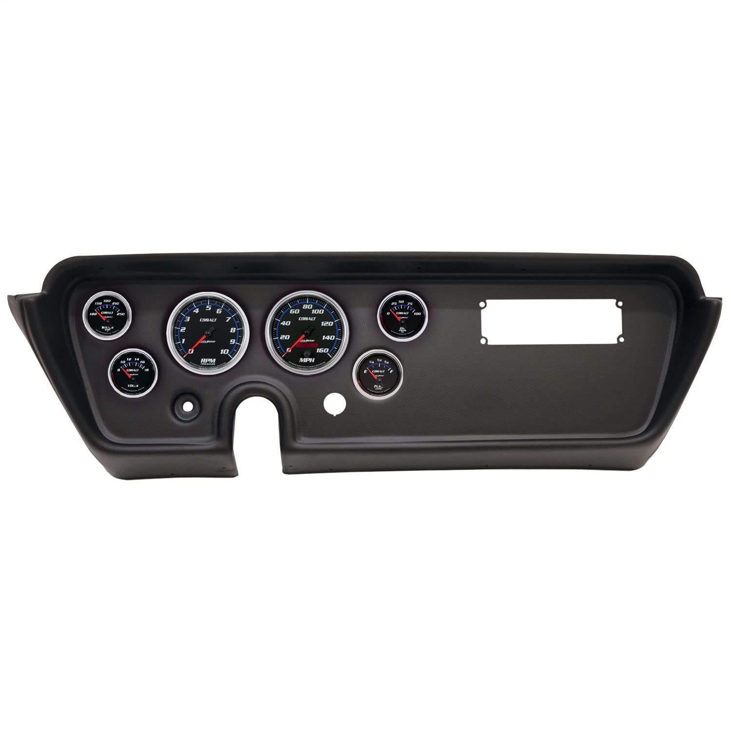 AutoMeter Dash Kit Direct Fit, (3 3/8" X2, 2 1/16" X4), Pontiac GTO/Lemans 67, Cobalt (2113-05)