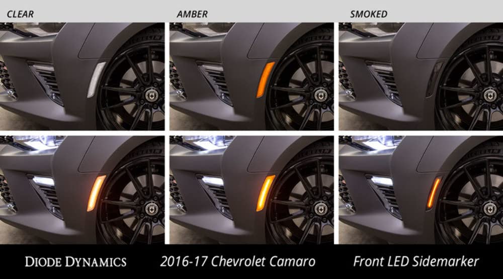 2016 Camaro LED Sidemarkers Smoked Set Diode Dynamics
