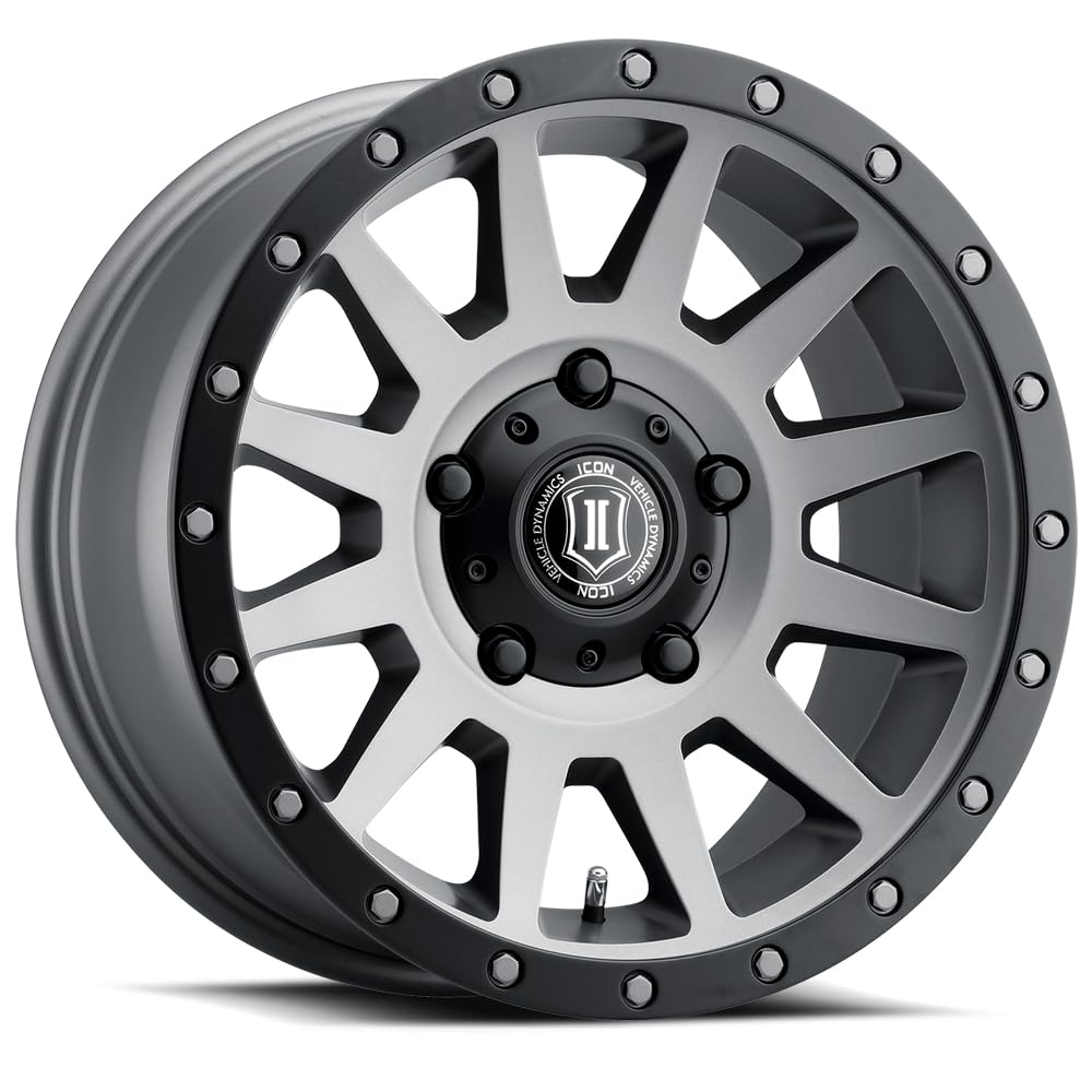 17 x 8.5/5 x 150 ICON Alloys Compression, Titanium, 25mm Offset, 5.75" BS, 2017855557TT