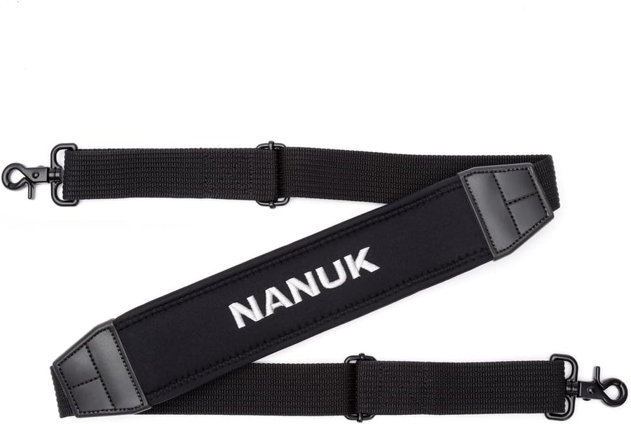 NANUK Shoulder Strap Adjustable, 57.5" – Heavy-Duty, Padded with Non-Slip AirCell Cushioning – Black
