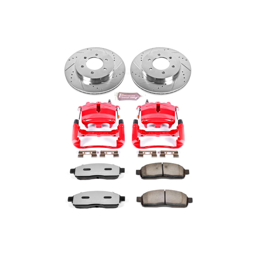 Power Stop Front KC1943-36 Z36 Truck and Tow Brake Kit with Calipers For Ford F-150 2004 [Model Specific]