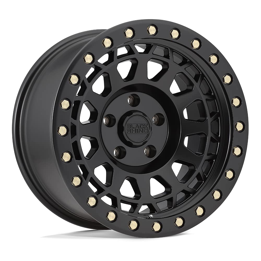 PRIMM Black Rhino Hard Alloys 17X9 6X5.5 5 0mm MATTE BLACK W/BRASS BOLTS - 1790PRM006140M12