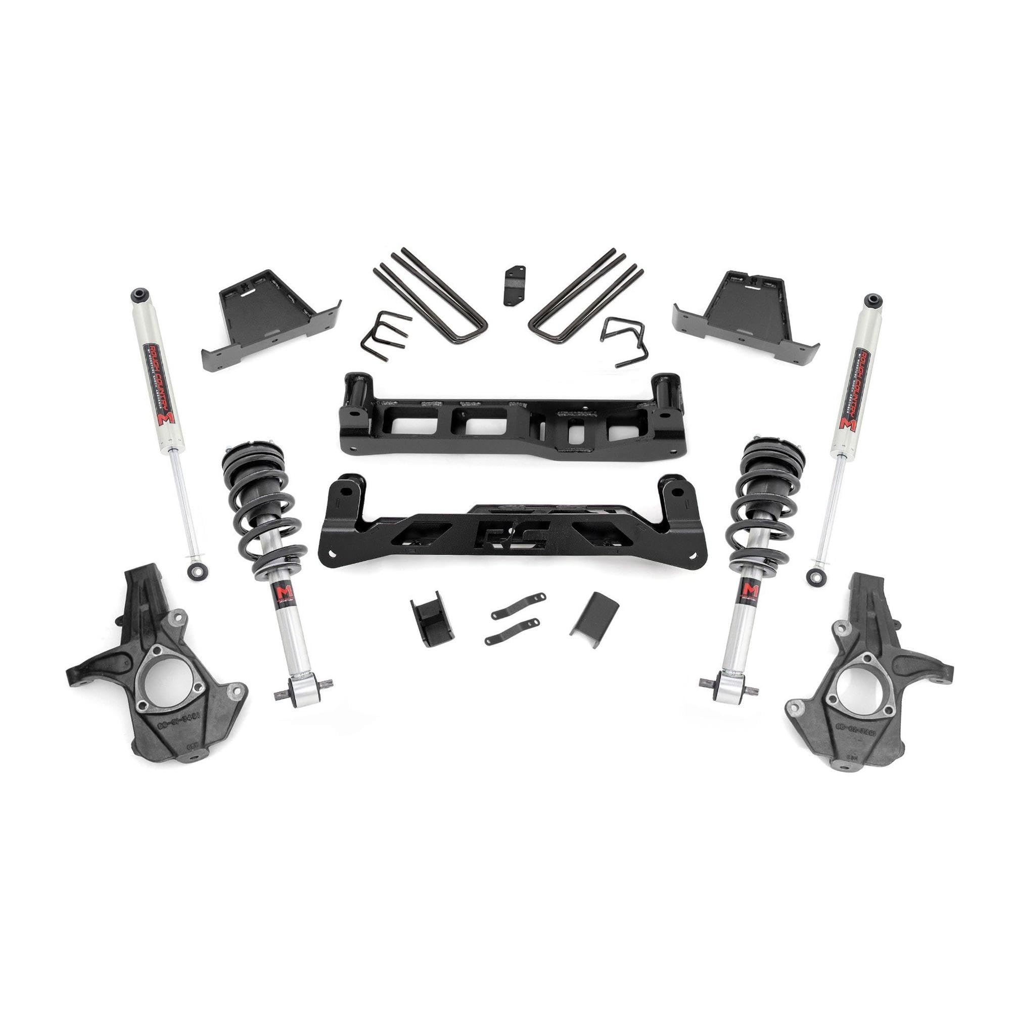 Rough Country 7.5" Lift Kit Suspension with M1 Struts/M1 Shocks for Chevy Silverado & GMC Sierra 1500 (2007-2013) 2WD