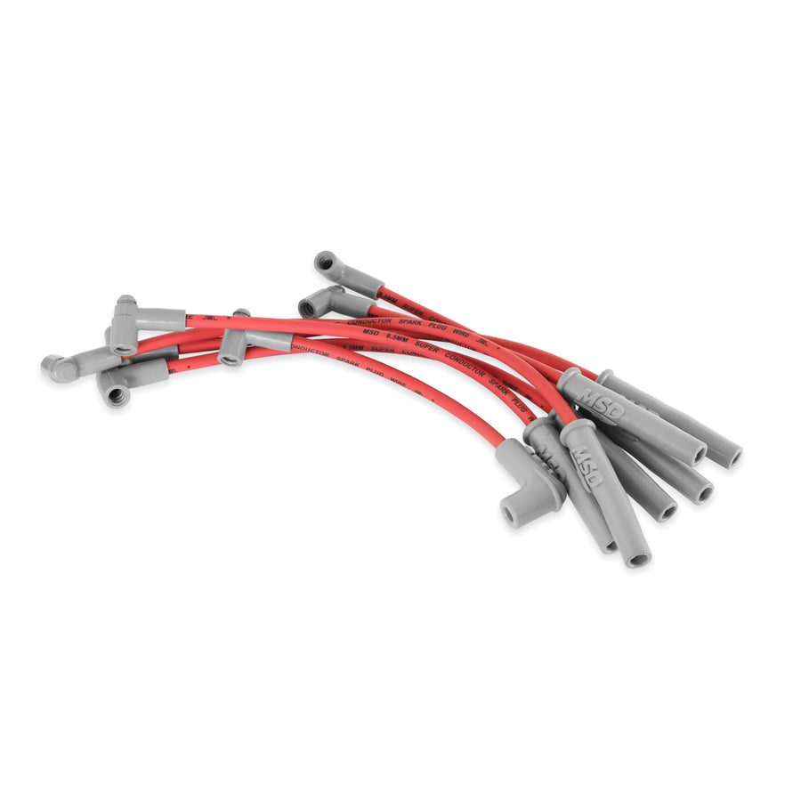 Super Conductor MSD 32239 Spark Plug Wire Set, Red