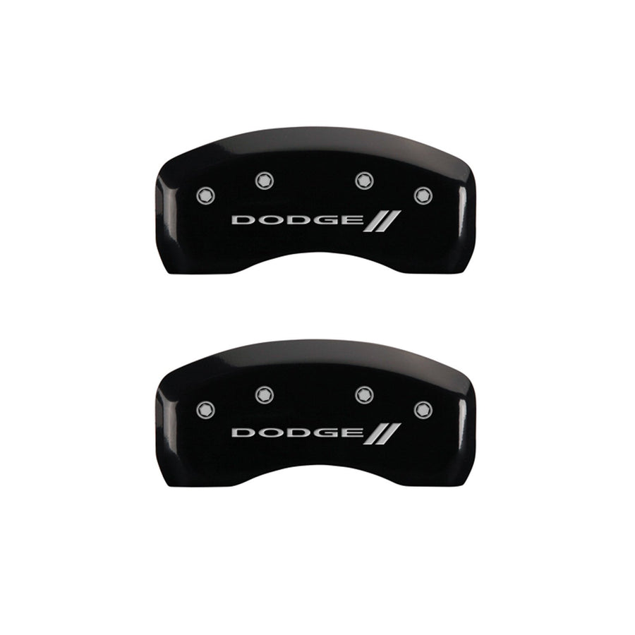 MGP Caliper Covers 12198SDD3BK Brake Covers Black Fits 2008-2013 Dodge Grand Caravan (Single Piston Front Caliper) Engraved with Dodge // (Front/Rear Covers; Set of 4)