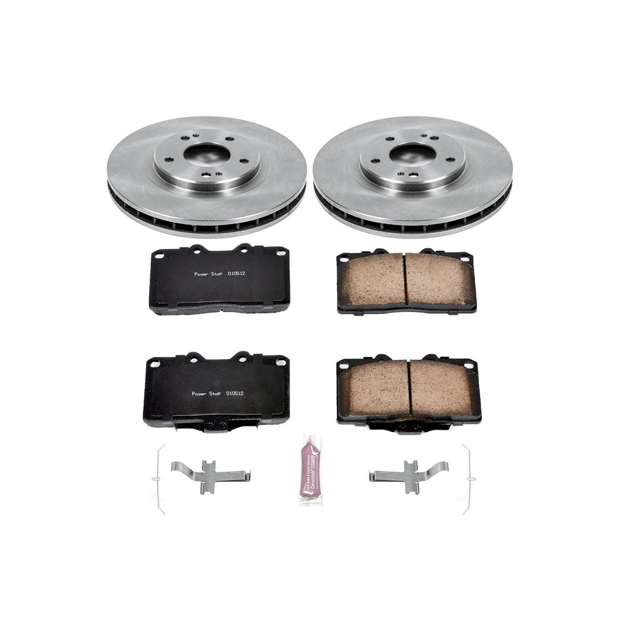 Power Stop Autospecialty KOE796 Front Replacement Brake Kit-OE Brake Rotors & Ceramic Brake Pads