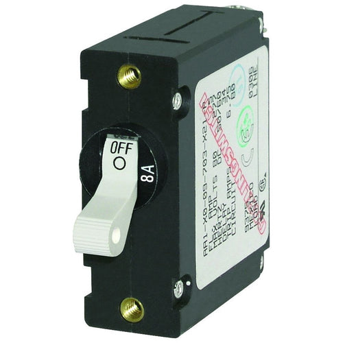7299-BSS Blue Sea - Circuit Breaker AA1Toggle 8A Wht (10EA)