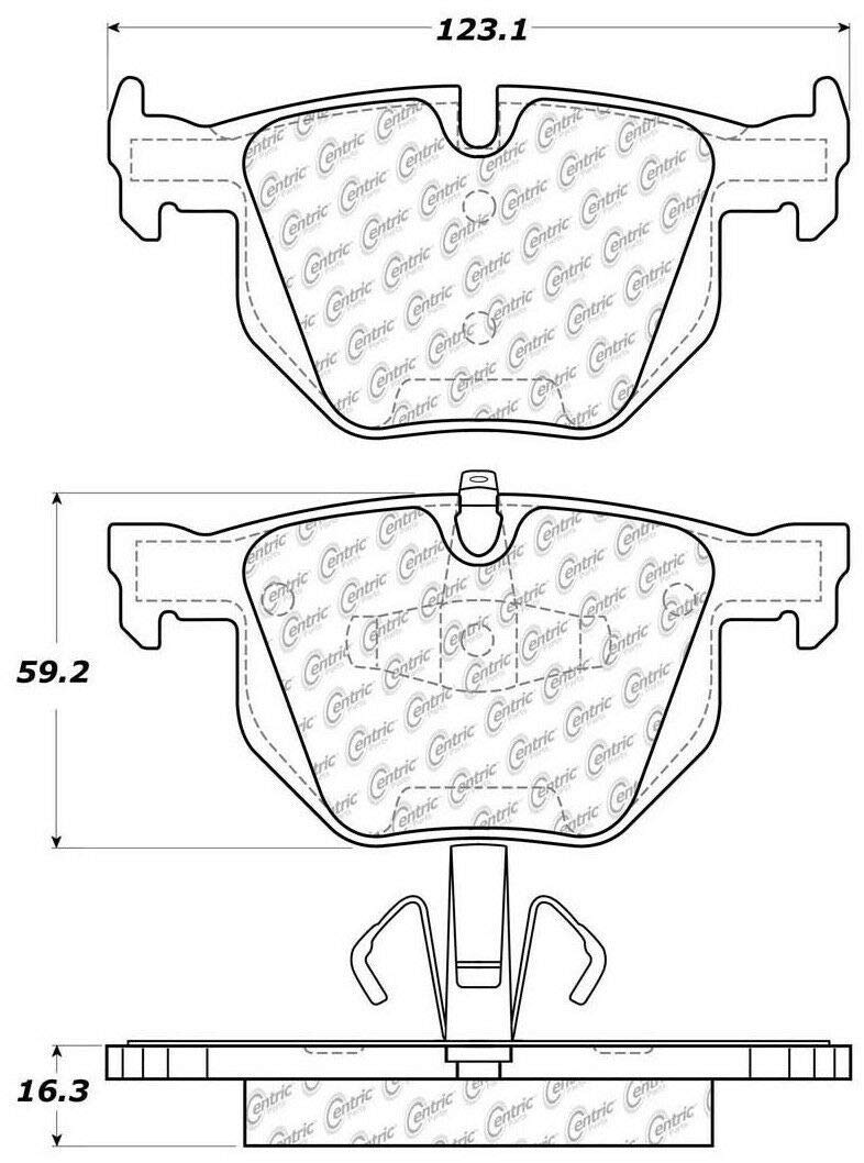 104.11700 Centric Ceramic Brake Pad