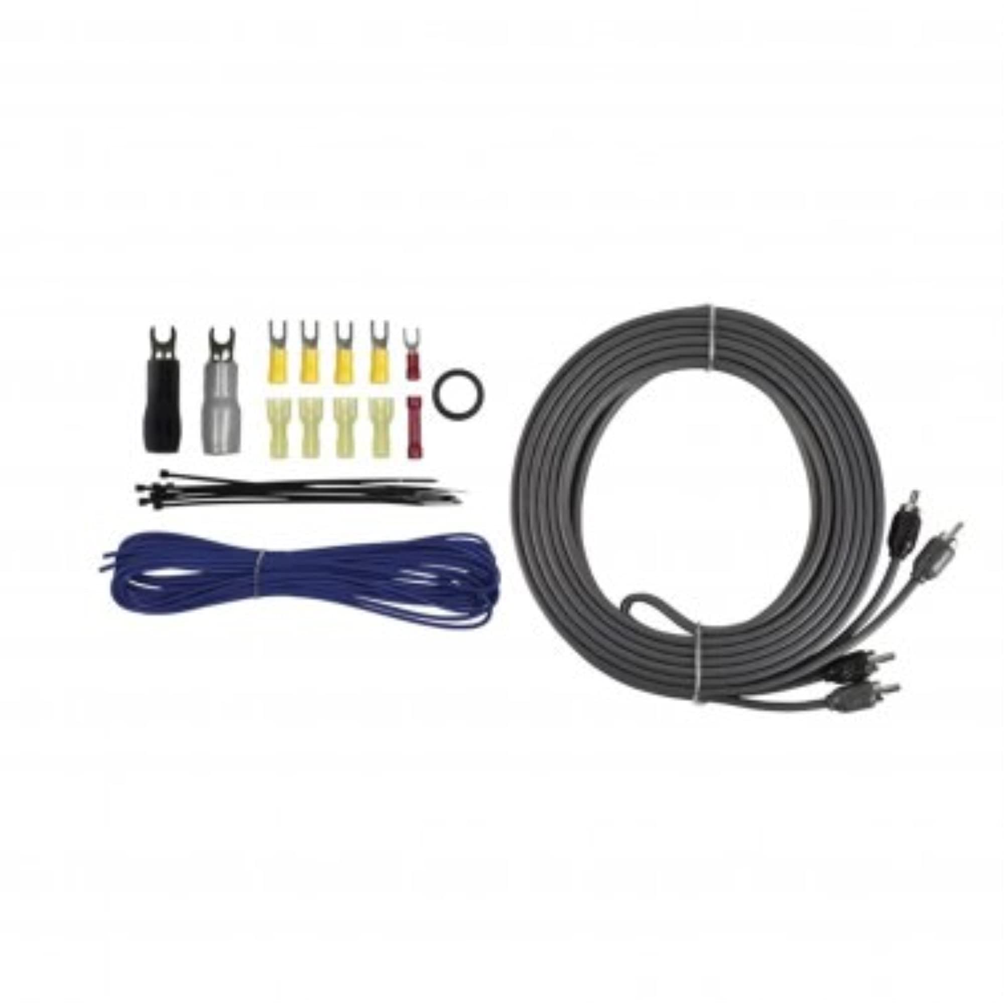 4-Gauge T-Spec V8-AK4 v8 Series 1,500-Watt Amp Installation Kit with RCA Cables