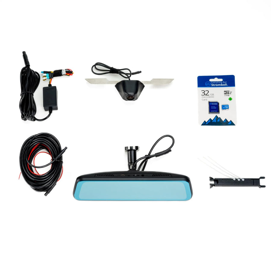 FullVUE Mirror Vision System Brandmotion FVMR-1191 fits 2019-2025 Silverado Sierra 1500 | Retains Standard Mirror Functionality with One Touch | Full Touchscreen for Easy Adjustments | Night Vision