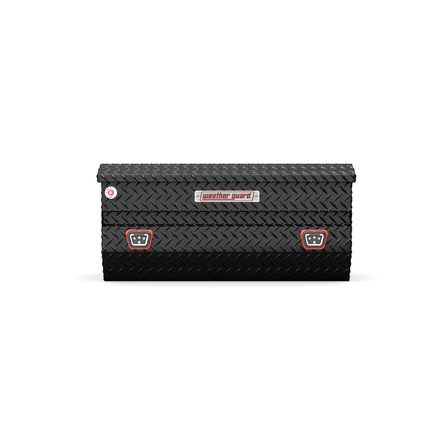 614-5-04 Weather Guard Aluminum All-Purpose Utility Chest, Fits Full and Compact Size Trucks, 7.0 cu ft Storage Capacity (Gloss Black)