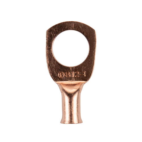 Copper Ring Terminal Install Bay 8 Gauge 1/2 Inch 25 Pack - CUR812