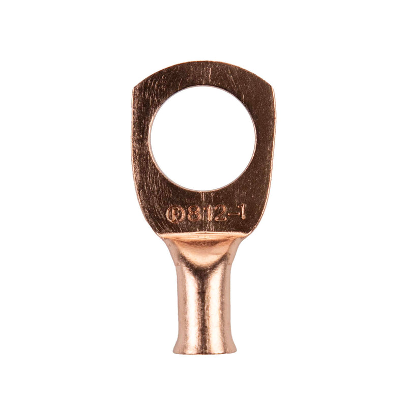 Copper Ring Terminal Install Bay 8 Gauge 1/2 Inch 25 Pack - CUR812