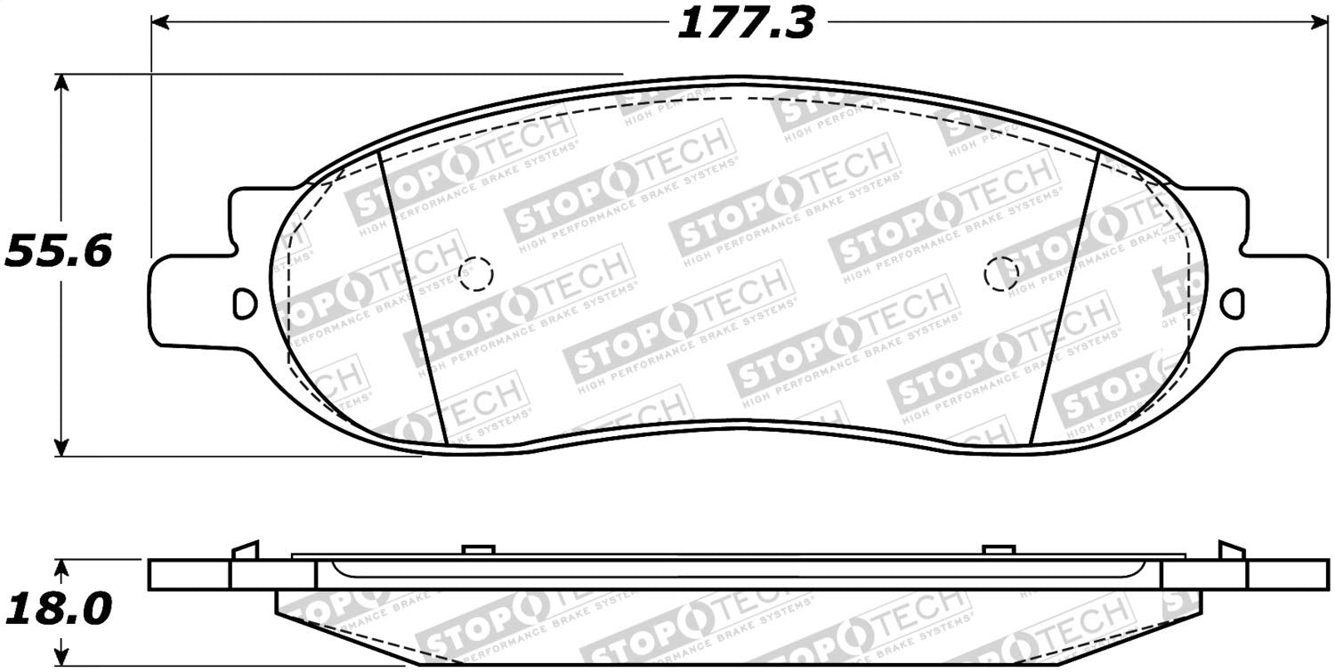 Street Select StopTech Brake Pads 305.10680