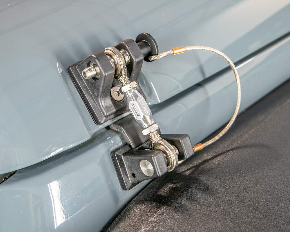Hood Hold Down DV8 Offroad for the 2007-2018 Jeep Wrangler JK | Quick Release Push Pin | Adjustable Tensioning Turnbuckle | Steel & Billet Aluminum Construction