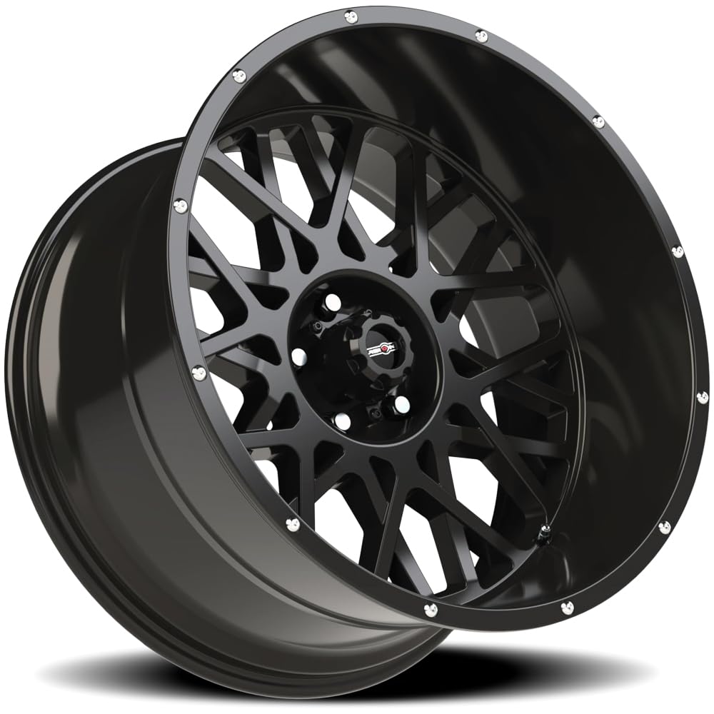 18x9 Vision 412 Rocker +12mm Gloss Black Wheel Rim 18" Inch