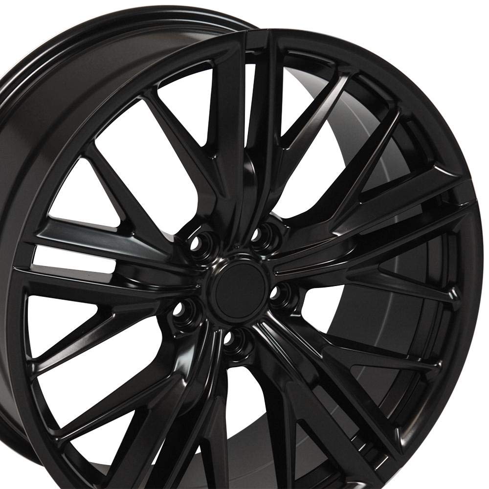20 Inch OE Wheels CV25 Rim Fits Camaro ZL1 Style 5x120 20x9.5 Satin Black - Hollander 5773 (1)