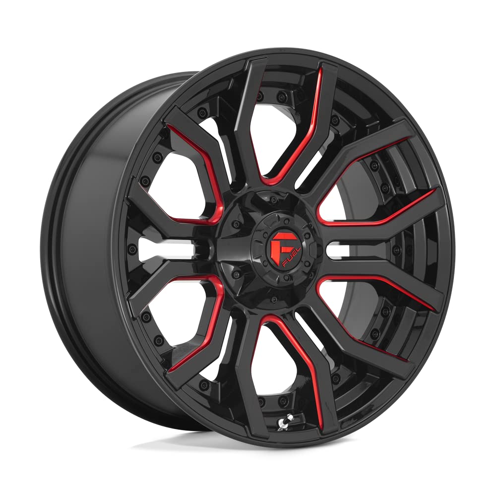 1PC Fuel D712 24X12 8X180 GL-BLK-RTTC -44MM - D71224201847