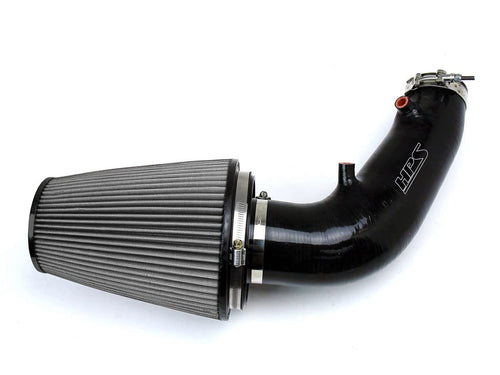 HPS Performance Shortram Black Air Intake Kit Cool Ram Compatible for 2006-2009 Honda S2000 AP2 2.2L F22 drive-by-wire, 827-610WB