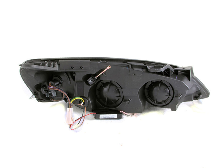 Halo Anzo USA 121371 Black Projector Headlight with Clear Lens and Amber Reflector for Pontiac G6