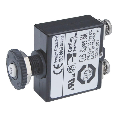 CIRCUIT BREAKER Blue Sea Systems 2135 PUSH BUT ST 25A,Black