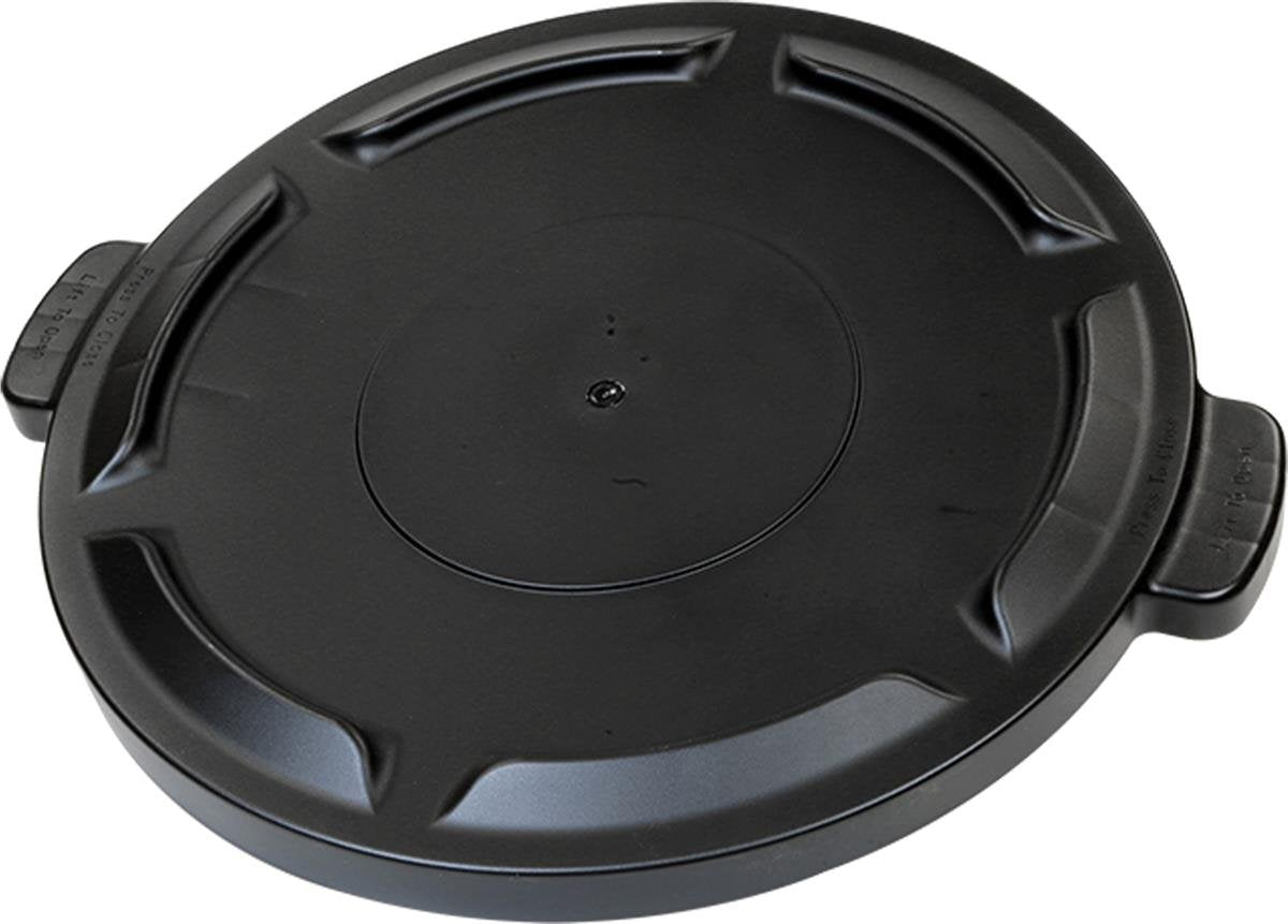 Maxi-Rough Trash Container Lid for 32 Gal Black, HAMBURG/NEXSTEP COMM PROD 831650 32 Gallon