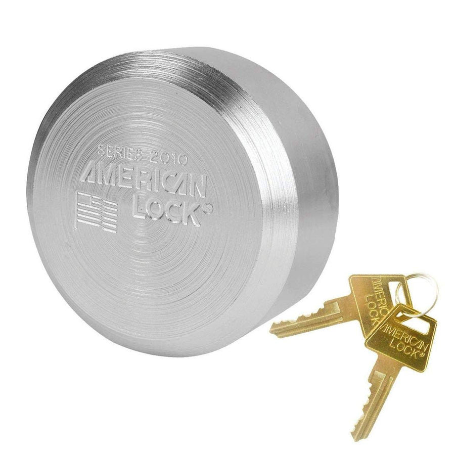 Master Lock Keyed Alike American (1) Solid Steel, High Security, Hidden Shackle Padlocks, w/Bumpstop Technology A2010NKA-1
