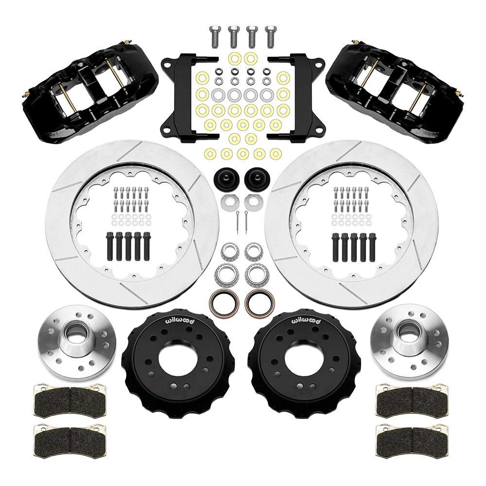 Wilwood Narrow Forged Superlite 6R Front Big Brake Kit 14.00in Rotors 67-86 C1500 - Black