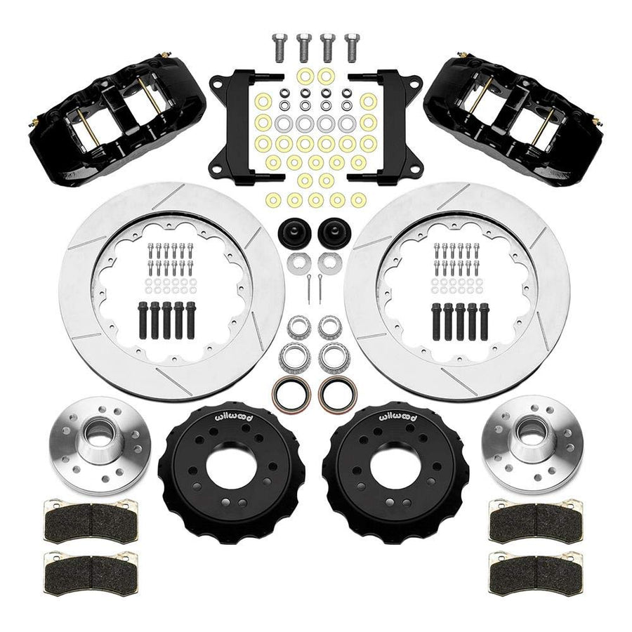 Wilwood Narrow Forged Superlite 6R Front Big Brake Kit 14.00in Rotors 67-86 C1500 - Black