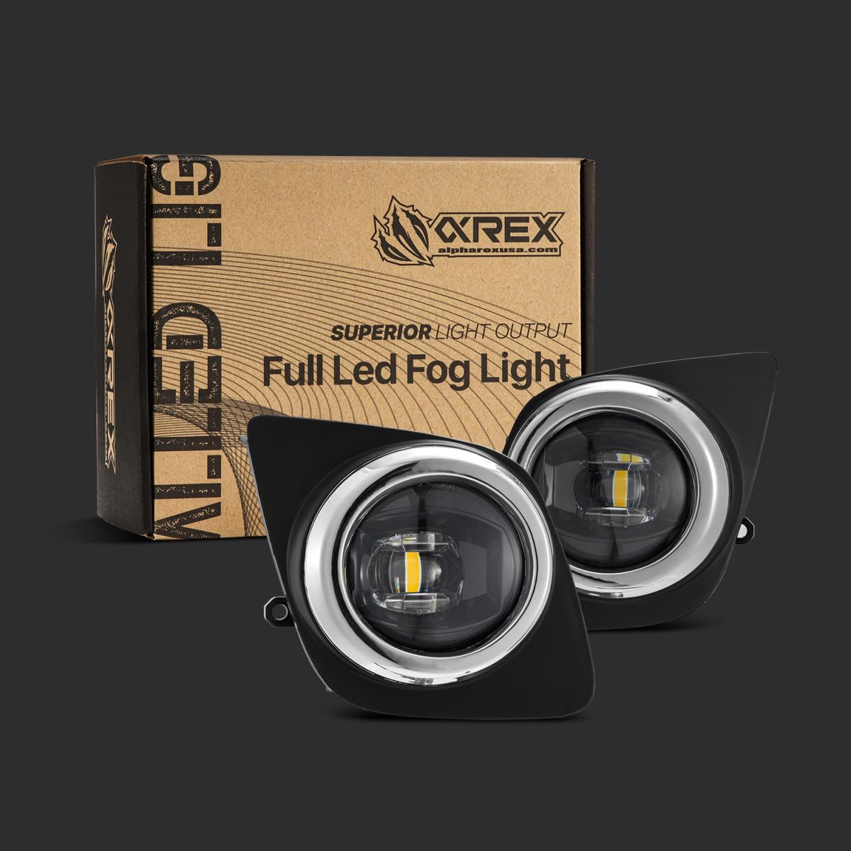Bezel & Wiring Kit AlphaRex For 09-12 Toyota Rav 4 - Black