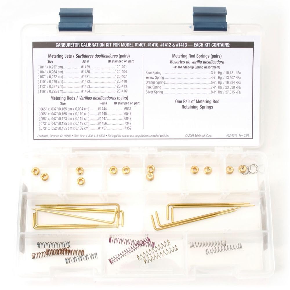 Performer Series Edelbrock Carburetor Calibration Kit 1480