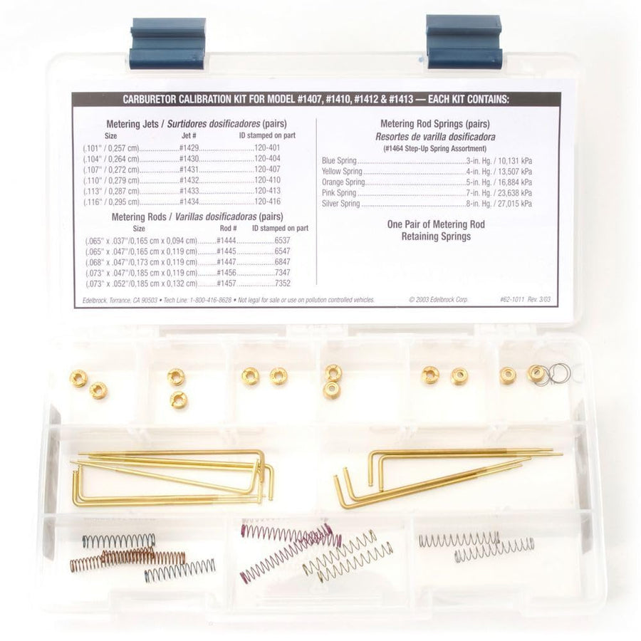 Performer Series Edelbrock Carburetor Calibration Kit 1480