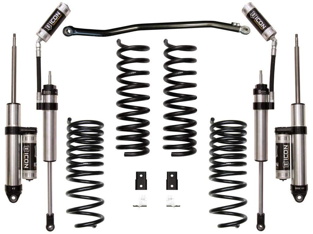 2.5" Lift, ICON Stage 3 Suspension System, Performance, Compatible with 2014-Up Ram 2500 4WD, K212543P