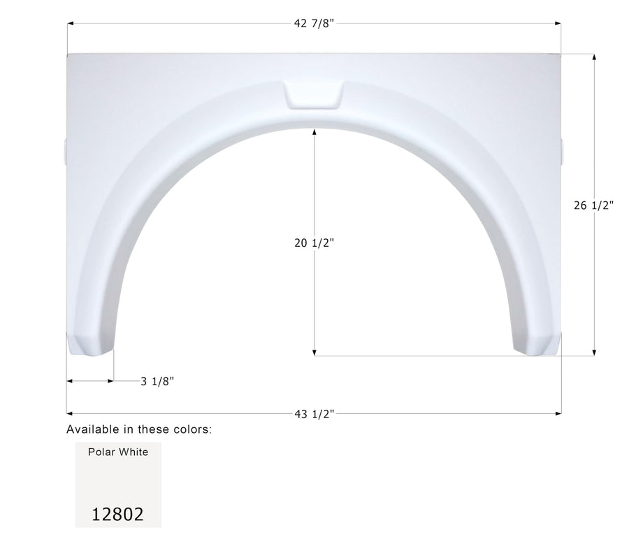 Fender Skirt ICON, Single, Coachmen, FS2802, Unpainted